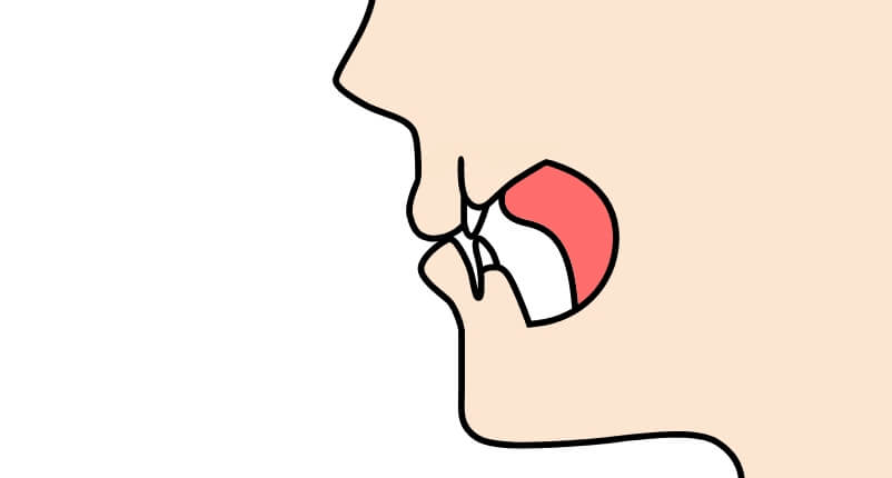 正常な舌の位置
